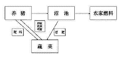 养殖-沼气-种植循环模式图